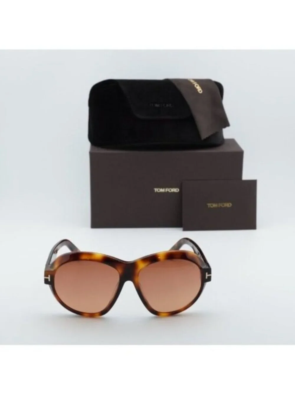 Tom Ford FT1113 53T Inger Geometric Sunglasses - Blonde Havana/Bordeaux